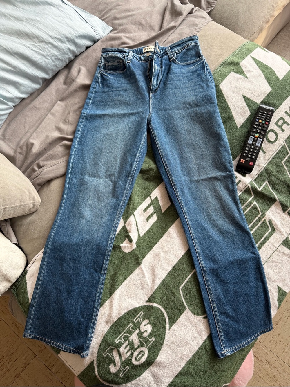 L'AGENCE Blue Flare Jeans